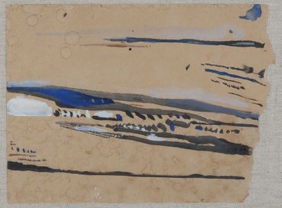 Arpad SZENES (1897-1985) 
Composition
Tempera sur papier
Vers 1970
17 x 20 cm