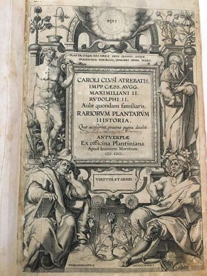 CLUSIUS (Carolus) Rariorum plantarum historia. Anvers, Ex officina Plantiniana, Jean...