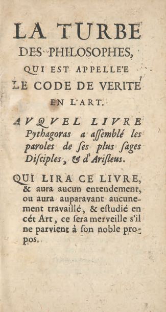 null VARIOUS TOPICS ON NATURAL PHILOSOPHY. Paris, Jean d'Houry, 1672. In-12, granite...