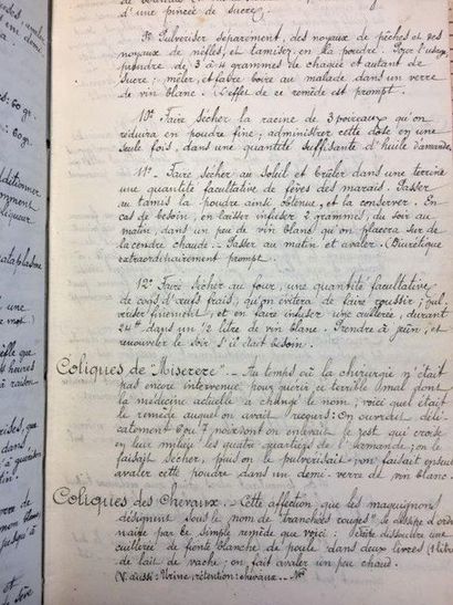 MANUSCRIT. — BIBARD (Jean) Vade mecum. [1912]. In-8 manuscript (183 x 115 mm) of...