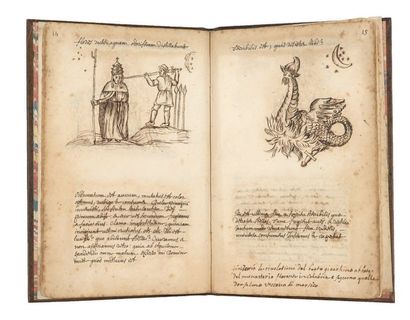 MANUSCRIT. — JOACHIM DE FLORE Prophetiae. Manuscrit in-8 (215 x 140 mm), 58 pages,...