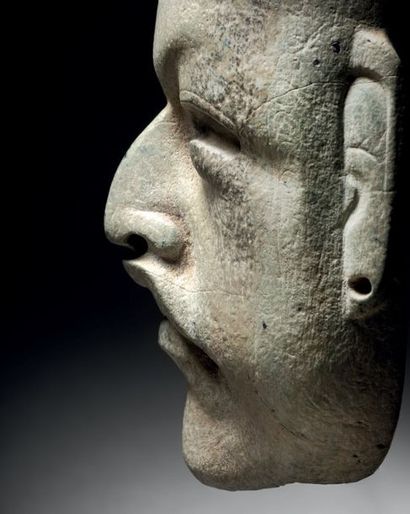 null PETIT MASQUE ANTHROPOMORPHE Culture Olmèque, Mexique
Préclassique moyen, 900-400...