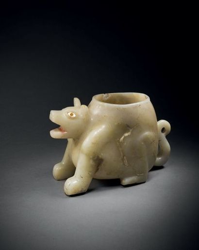 null RECIPIENT IN THE EFFIGY OF A DOG
CULTURED TOLTICAL, MEXICO
BEGINNING POSTCLASSIC,...