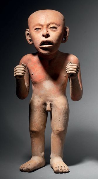 null NIGHT STANDING MAN Culture Veracruz, Gulf Coast, Mexico
Classical, 600-900 AD
Ceramic...