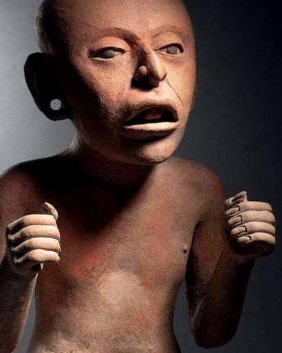 null NIGHT STANDING MAN Culture Veracruz, Gulf Coast, Mexico
Classical, 600-900 AD
Ceramic...