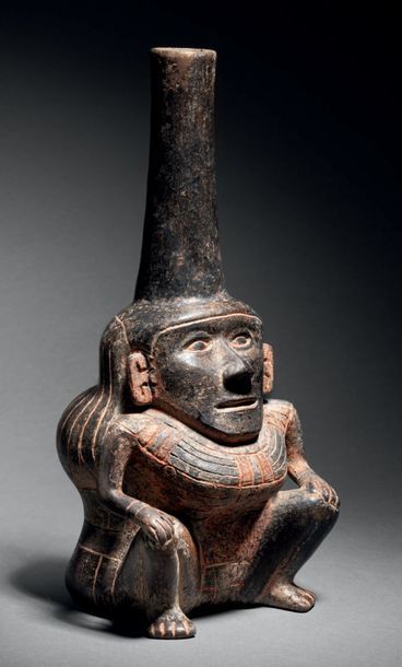 null VASE REPRESENTING A BOSSU Culture Chavin, Tembladera, Peru Ancient
Horizon,...