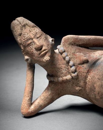 null Sick man Mayan culture, Jaina Island, Mexico Late
Classical, 600-900 A.D. Brown
ceramic...
