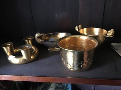 LALAOUNIS Ensemble de 11 tasses et coupes en argent