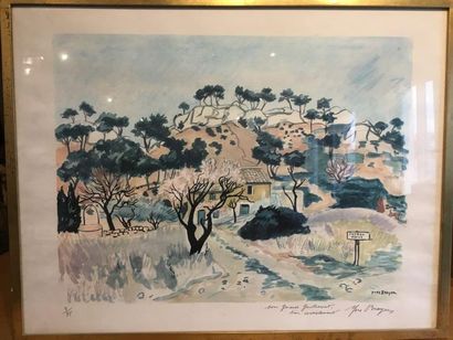 Yves BRAYER (1907-1990) 
Lithographie
Signé et dedicacé en bas à droite "pour Gerard...