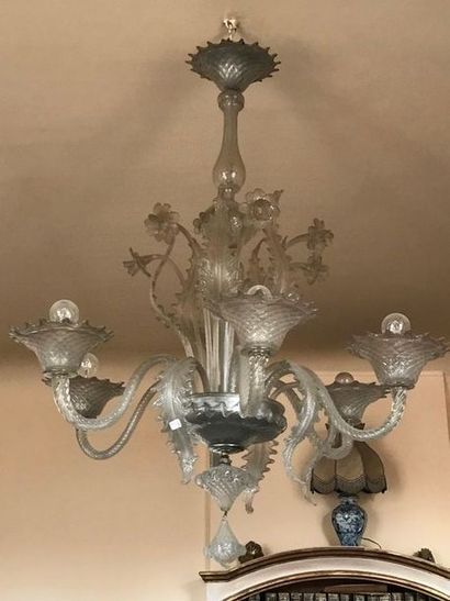 null Lustre en verre de Venise à six bras de lumière
XIXème siècle