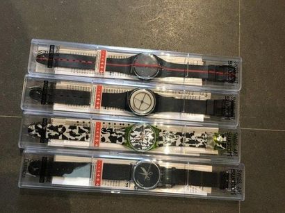 SWATCH Paris, Ensemble de 4 montres
Série limitée
Mouvement à quartz