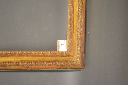 null FRAME in carved and gilded wood with a frieze of acanthus leaves in the Louis...