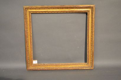 null FRAME in carved and gilded wood with a frieze of acanthus leaves in the Louis...