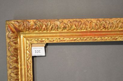 null FRAME in carved oak with acanthus
leaves decoration Louis XIII period (wear...