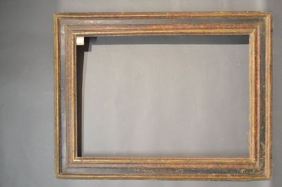 null CASSETTA AND RVERSE PROFILE FRAME in painted and gilded moulded wood
Italy,...