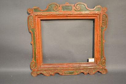 null SANSOVINO FRAME in carved and polychromed
wood Venice, 16th century
(resealed)...