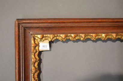 null Moulded and stained wood frame, view of carved and gilded wood
Austria, 18th...