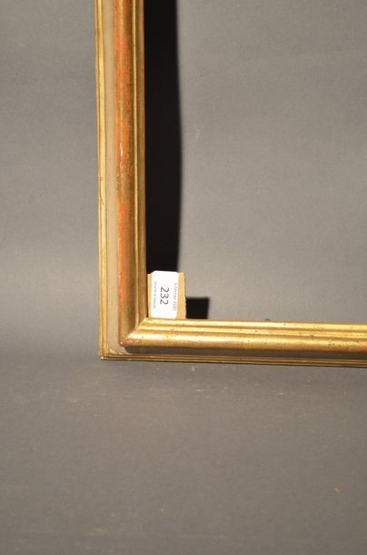 null FRAME in green and gold
molded wood Italy, 18th century
(small chips)
48,7 x...