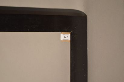 null CADRE PLAT en bois noirci
Italie, XIXe siècle
47,2 x 63,1 cm - Profil: 58 cm...