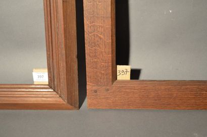 null DEUX CADRES en chêne mouluré et teinté
Circa 1950
48,8 x 63,3 cm - Profil: 6,8...