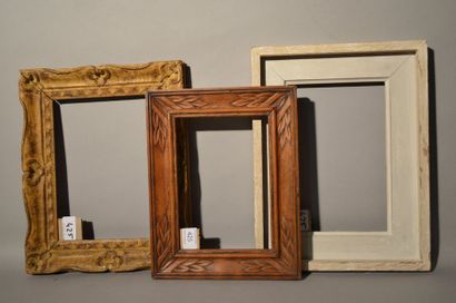 null Carved, painted and patinated wood frame called Montparnasse
Circa 1940
16,6...