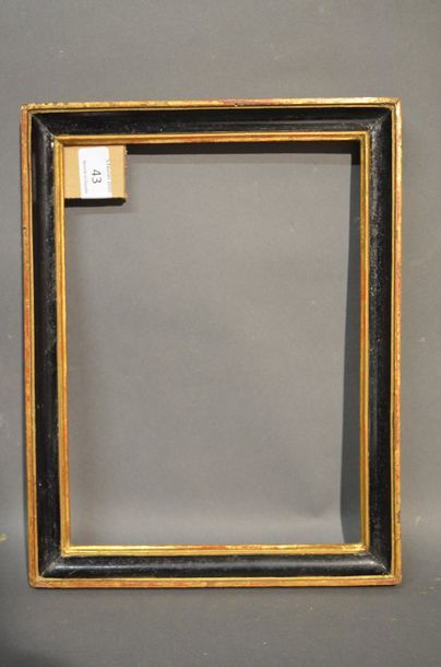 null GORGE in black and gold
moulded wood Late 18th century
(small accidents) 20,1...