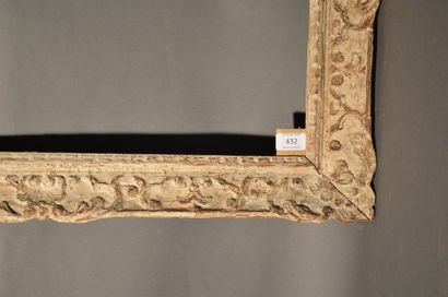 null FRAME SAID MONTPARNASS in carved, painted and patinated
wood Circa 1950
49,3...