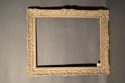 null FRAME SAID MONTPARNASS in carved, painted and patinated
wood Circa 1950
49,3...