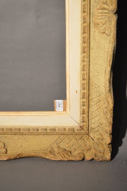 null FRAME in carved, painted and patinated wood called Montparnasse
Circa 1950 44,3...