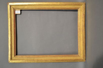 null BAGUETTE en bois mouluré et doré
Fin du XVIIIe siècle
(léger voile) 35,2 x 48...