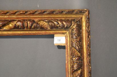 null RVERSE PROFILE FRAME in carved and gilded wood with scrolls of leaves
Italy...