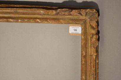 null FRAME in carved and gilded oak with palmette decoration in the corners
Louis...