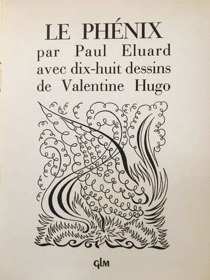 ELUARD Paul THE PHENIX. Paris, G.L.M., 1952. In-8, paperback, illustrated cover.
Original...