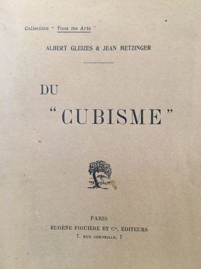 GLEIZES Albert. METZINGER Jean CUBISM. Paris, Figuière, 1912. In-4, pinned.
Original...