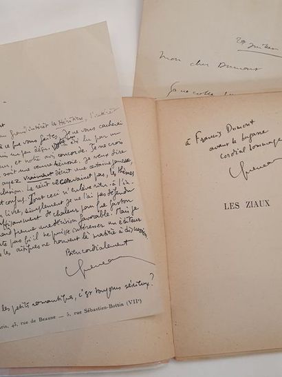 QUENEAU Raymond LES ZIAUX. Paris, Gallimard - Collection Métamorphoses, 1943. In-8...