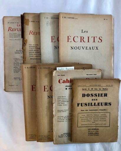 null REVUE. LES ÉCRITS NOUVEAUX. Paris, Emile Paul, numéros 9, 12 de 1918, 13 et...