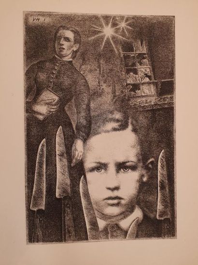RIMBAUD Arthur. HUGO Valentine LES POÈTES DE SEPT ANS. Paris, GLM, 1939. In-folio,...