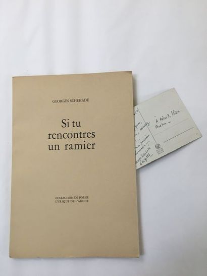 SCHEHADE Georges SI TU RENCONTRES UN RAMIER. Paris, L'Arche, 1951. In-4, broché.
Edition...