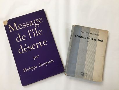 SOUPAULT Philippe THE LAST FEW NIGHTS OF BETTING. Paris, Calmann-Lévy, 1928. In-8...