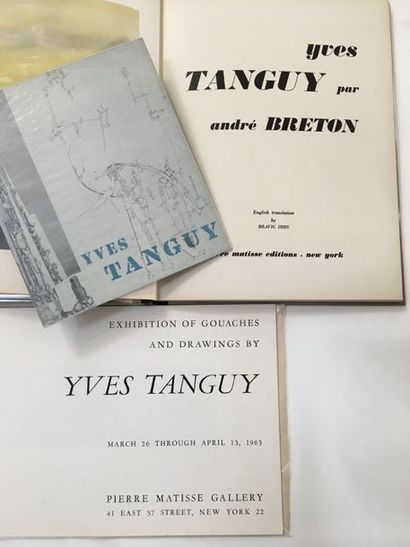 null [TANGUY Yves] BRETON André. YVES TANGUY. New York, Pierre Matisse Editions,...