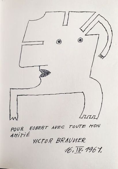 null [BRAUNER Victor] JOUFFROY Alain. VICTOR BRAUNER. Paris, Le Musée de Poche, 1959....