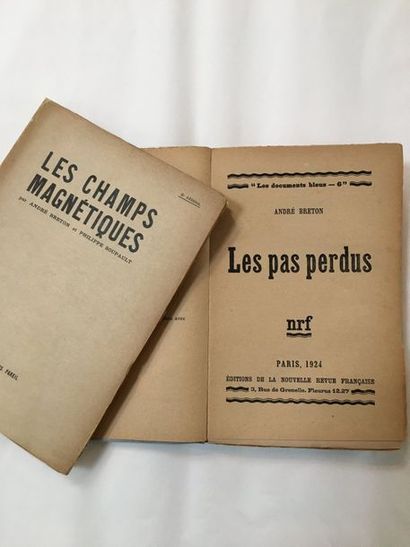 BRETON André. SOUPAULT Philippe LES CHAMPS MAGNÉTIQUES. Paris, Au sans Pareil, 1920....