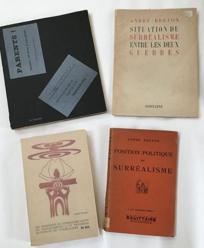 BRETON André LES MANIFESTES DU SURRÉALISME suivis de Prolégomènes un troisième manifeste...