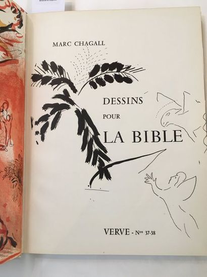 CHAGALL Marc DRAWINGS FOR THE BIBLE. Paris, Number 37-38 de Verve, Director Teriade,...