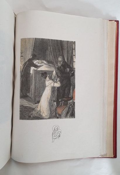 BALZAC (Honoré de). Eugénie Grandet. Paris, Ferroud, 1911. In-4, maroquin rouge,...