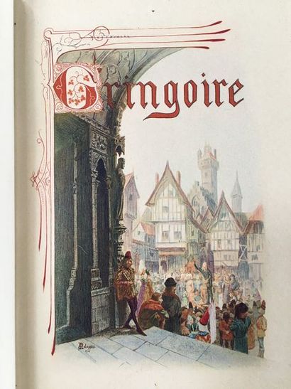 BANVILLE (Théodore de). Gringoire, one-act prose comedy. Paris, Louis Conard, 1904....