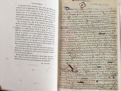 BARBEY D'AUREVILLY (Jules). Une Histoire sans nom. Paris, Société des médecins bibliophiles,...