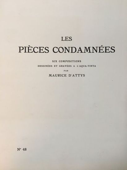 BAUDELAIRE (Charles). The Condemned Pieces. S.l.n.a. [Paris, Simon Kra, 1923]. In-4,...