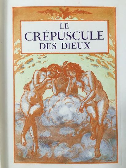 BOURGES (Élémir). Le Crépuscule des dieux. Paris, le Livre contemporain, 1905. In-4,...