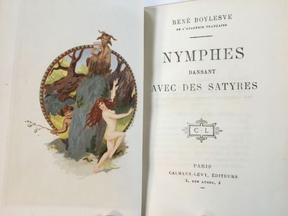 BOYLESVE (René). Nymphes dansant avec des satyres. Paris, Calmann-Lévy, s.d. [1920]....